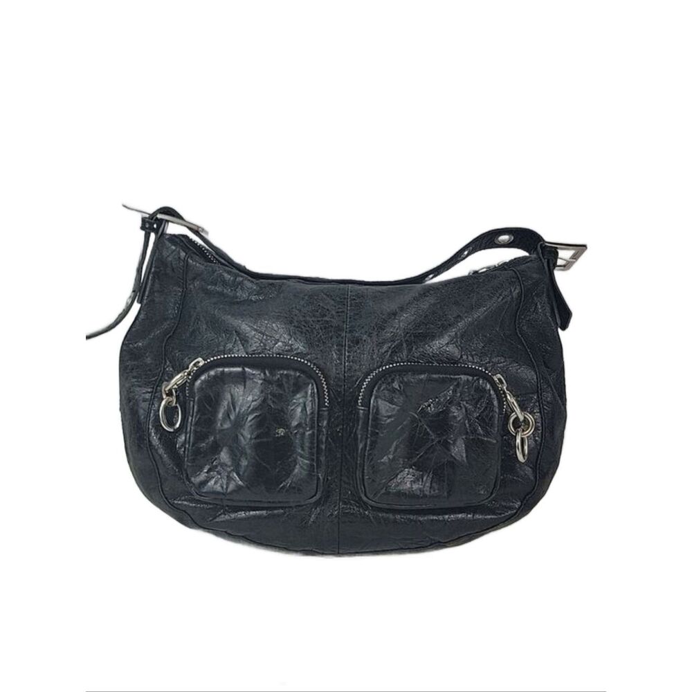 Vintage Ted Baker Black Soft Washed Leather Women's Bag